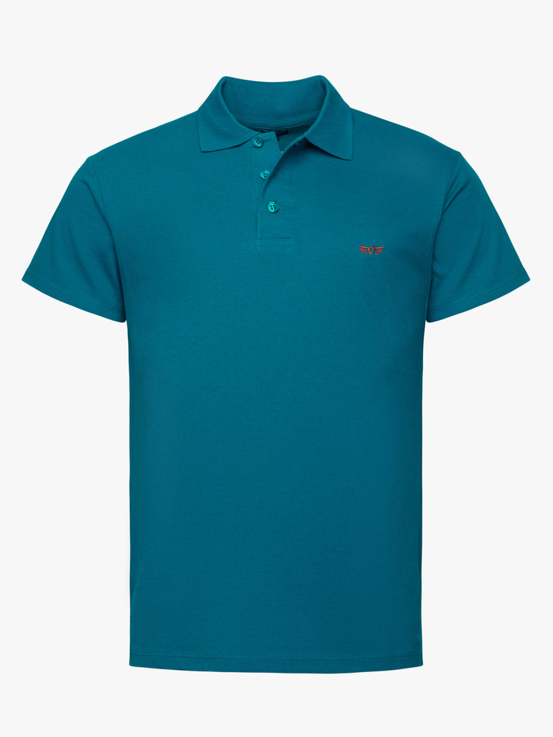 Piquet Polo Shirt 100% Cotton Blue
