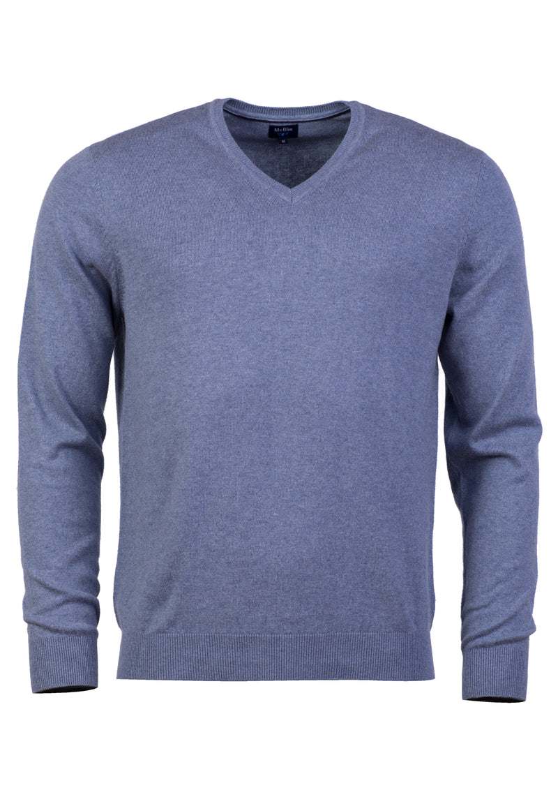 Pullover V-neck 100% cotton