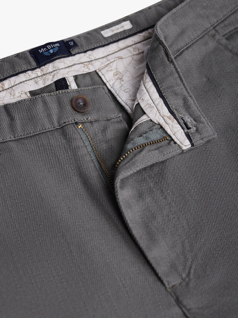 Green Slim Fit Chinos