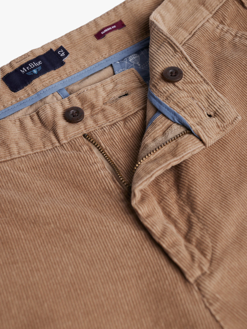 Pantalon beige coupe classique Bombazine