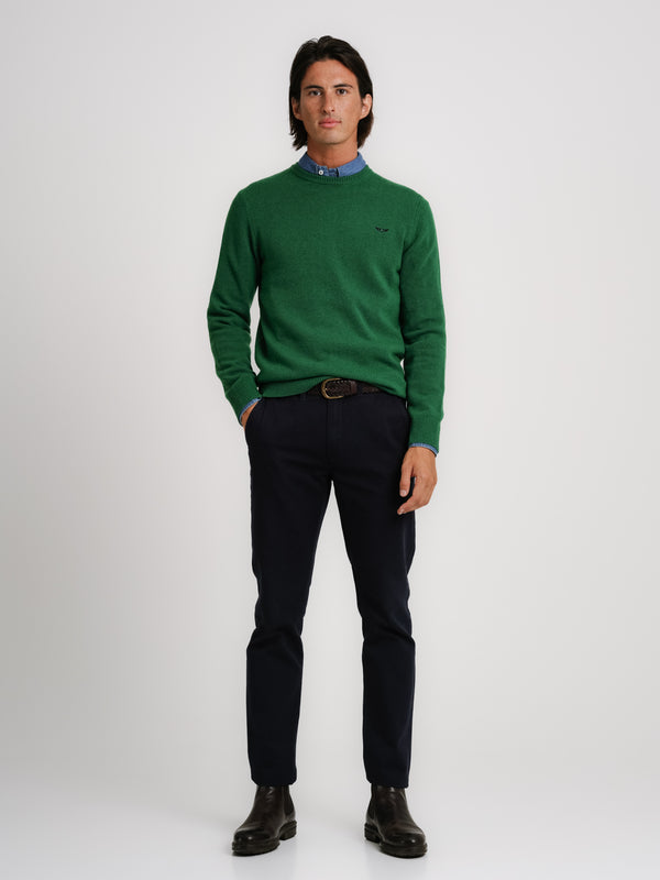 Green Thick Wool Pullover