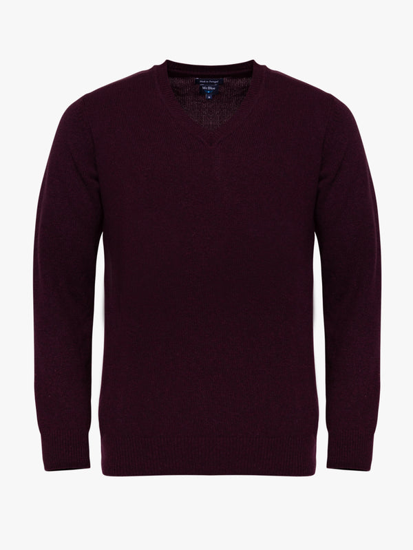 Pullover Regular Fit Bordeaux Manga comprida