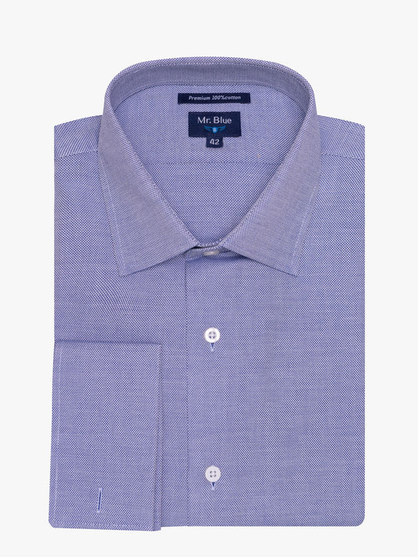 Camisa Oxford con puños impresos y botones