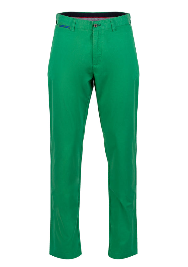 Pantalon chino vert moyen