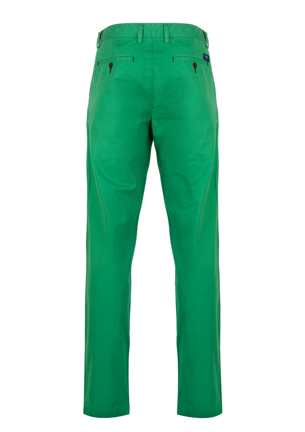 Pantalon chino vert moyen