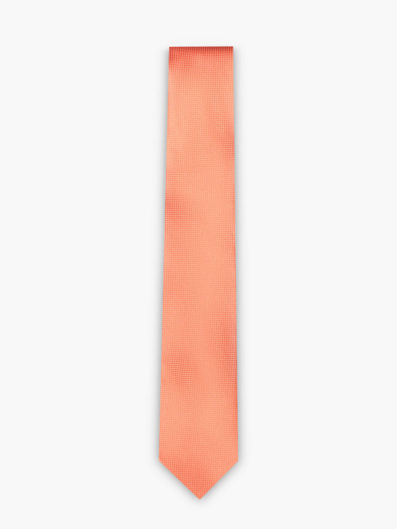Corbata cuadrada pequeña naranja