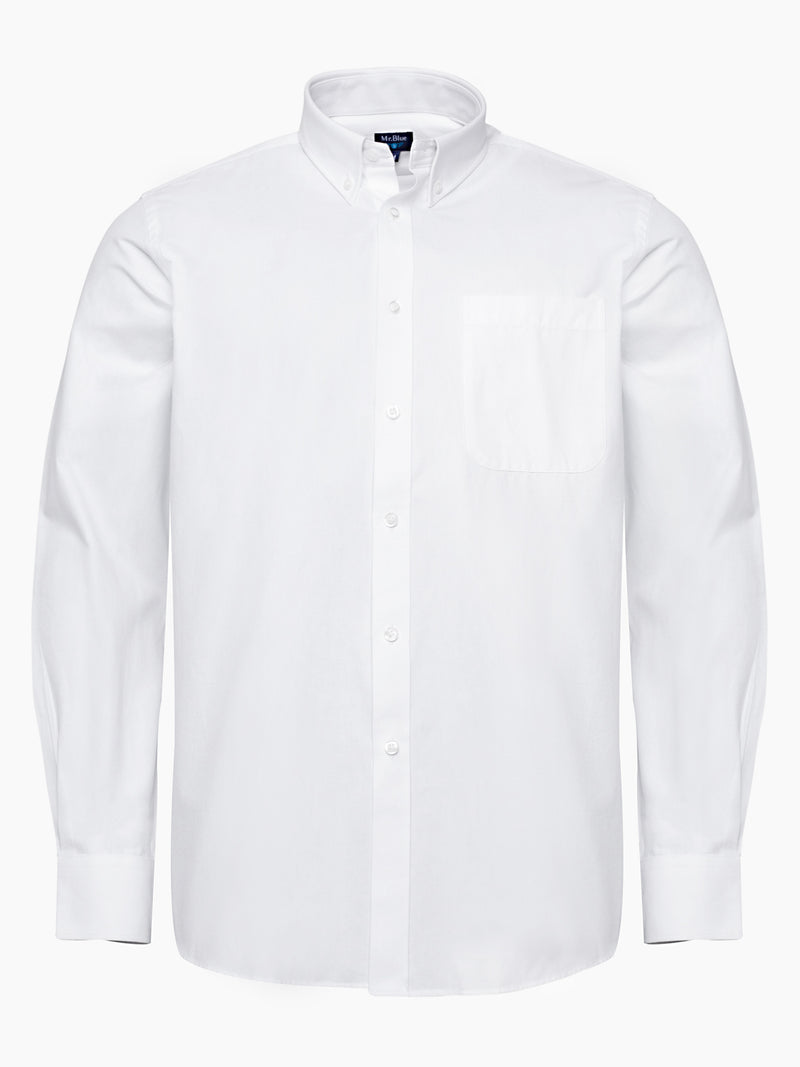 Chemise Oxford unie blanche