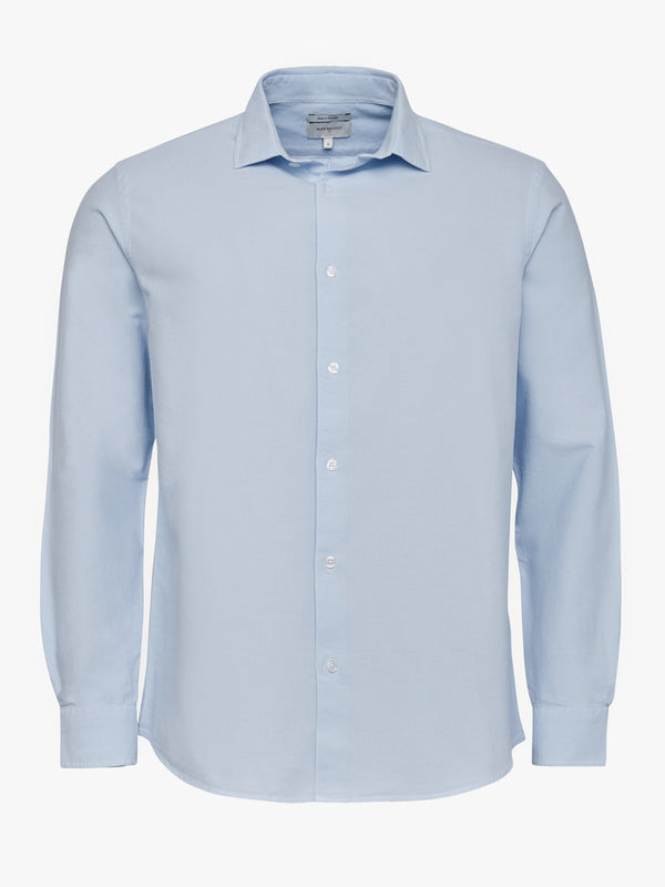 Camisa Tailored Fit Oxford Azul