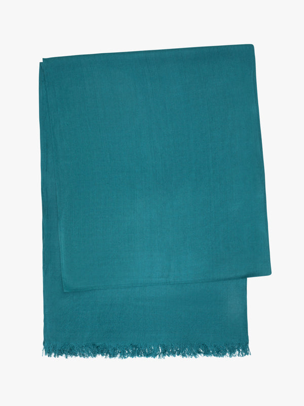 Medium green plain scarf
