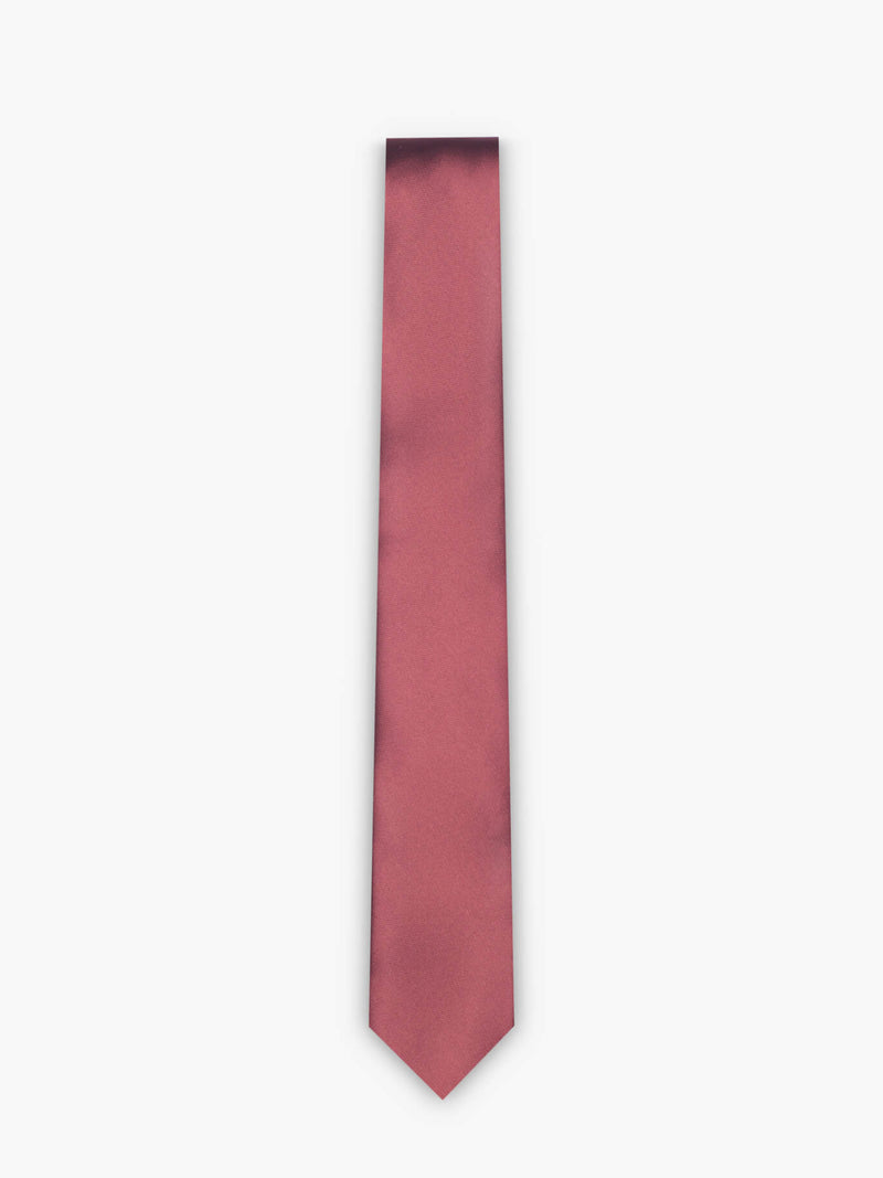 Dark red slim tie