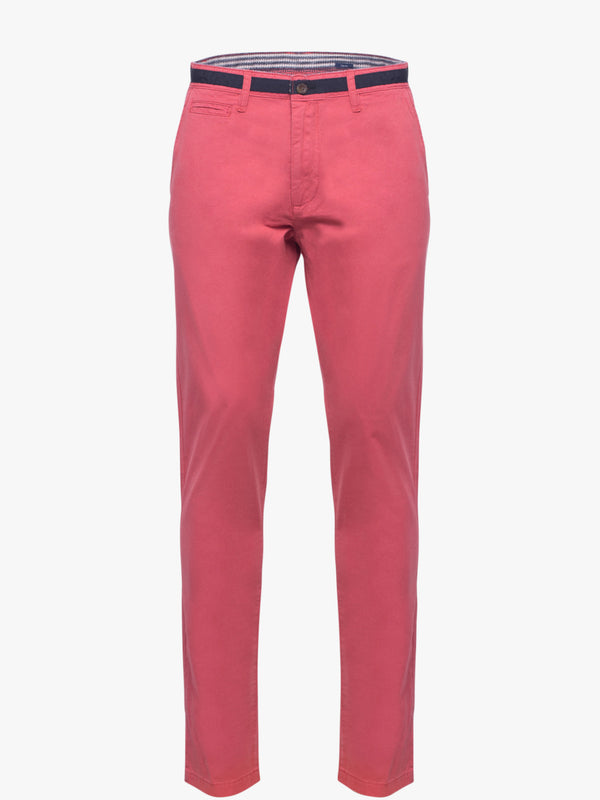 Pantalon chino rouge foncé