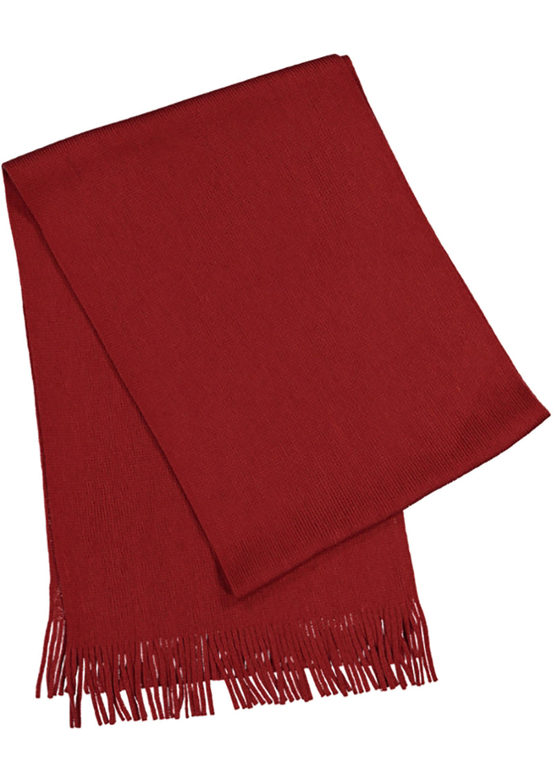 PLAIN SCARF WITH FRAYED DETAIL