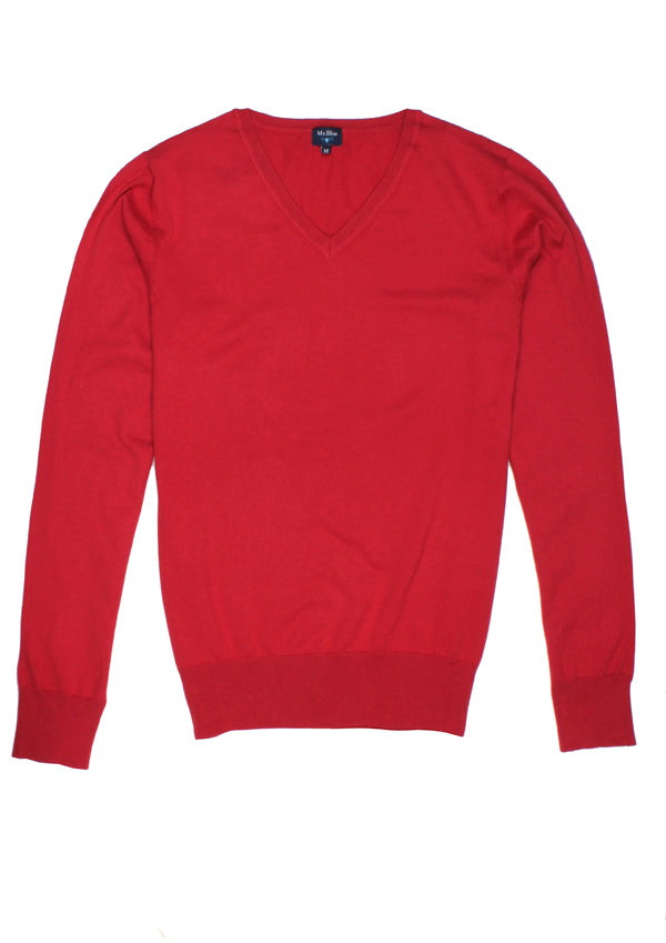 Pull en laine rouge