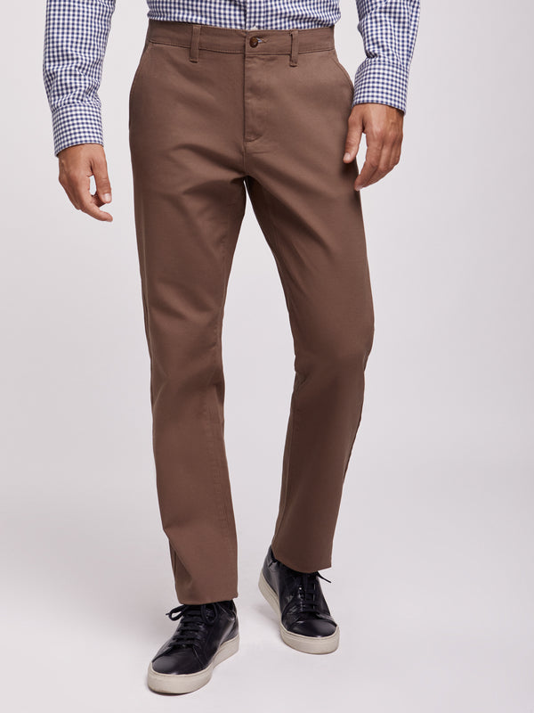 Pantalon marron coupe classique