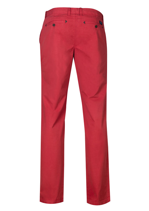 Pantalon chino bordeaux foncé