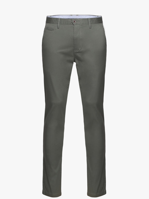 Pantalon chino vert moyen