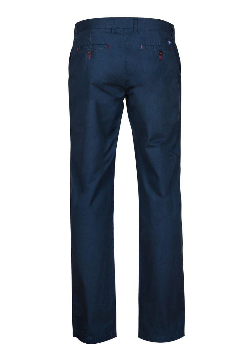 High-waisted chino pants mid-blue