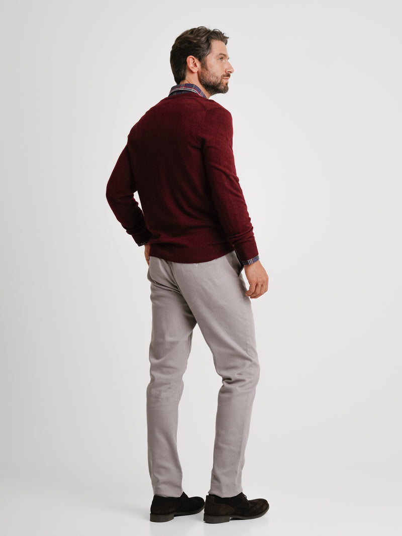 Burgundy Thick Wool Pullover