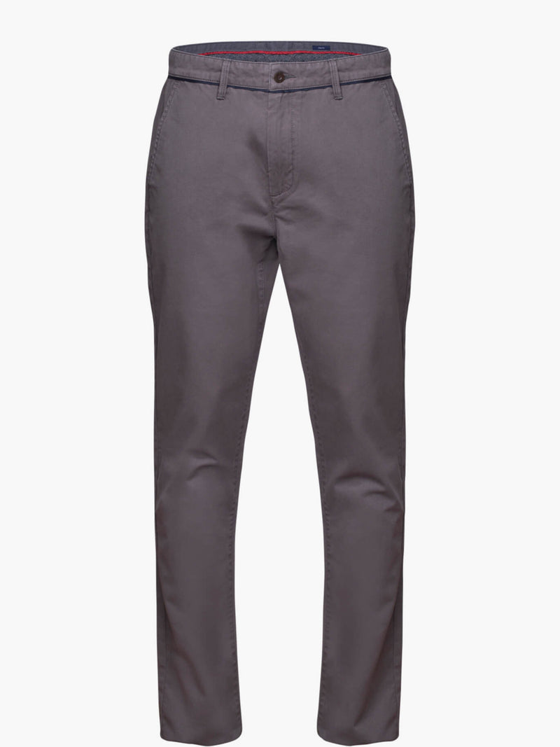 Pantalones chinos slim fit gris oscuro