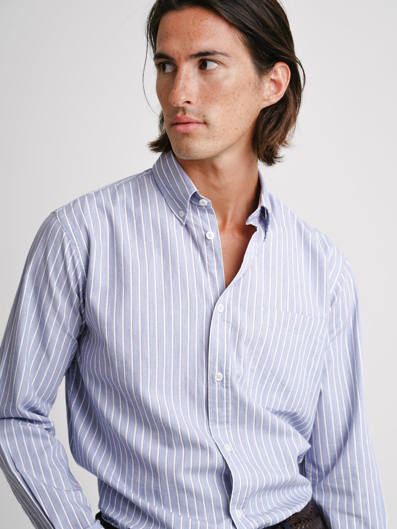 Regular Fit Blue Twill Shirt