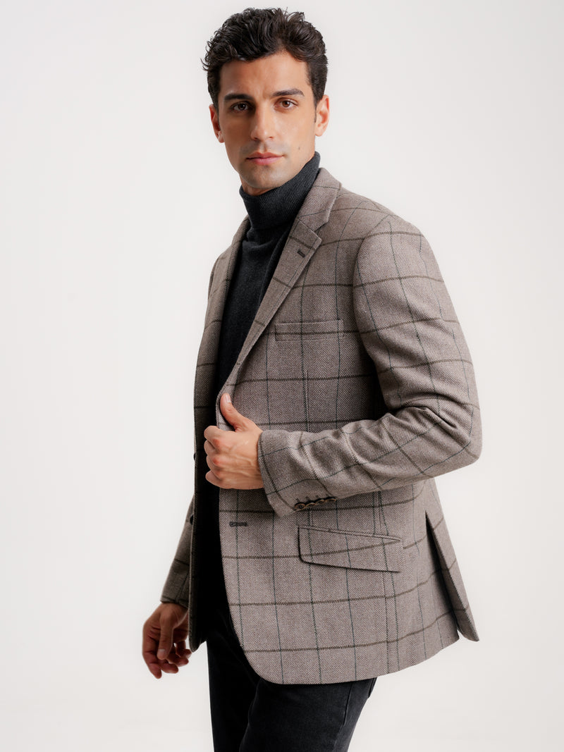 Brown Wool Blazer