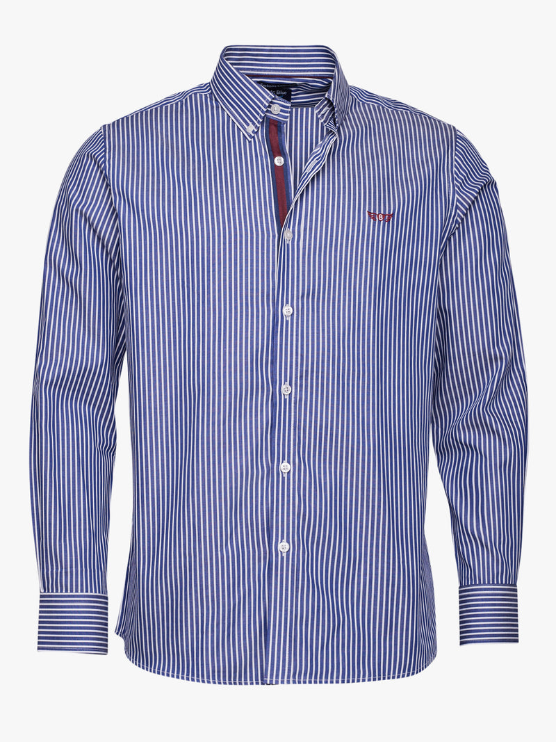 Chemise bleue Oxford coupe classique