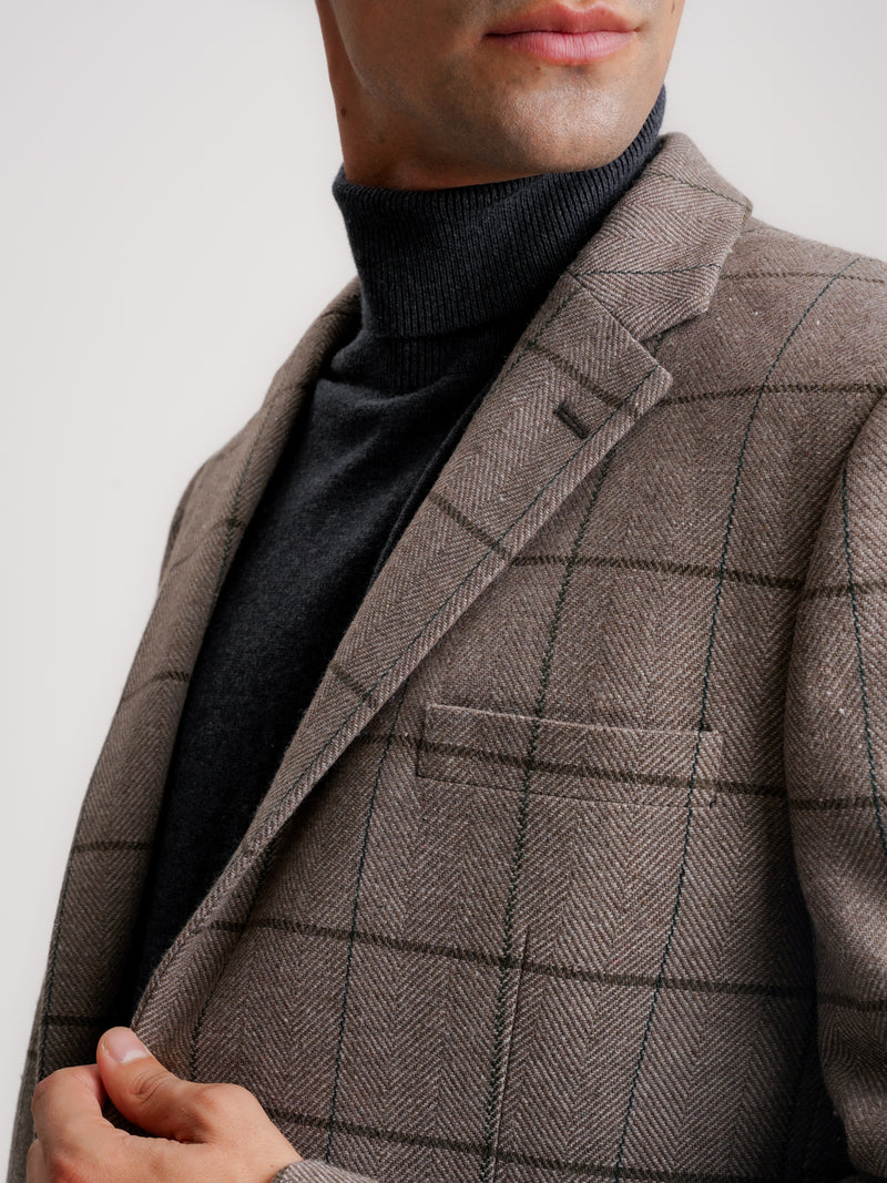 Brown Wool Blazer