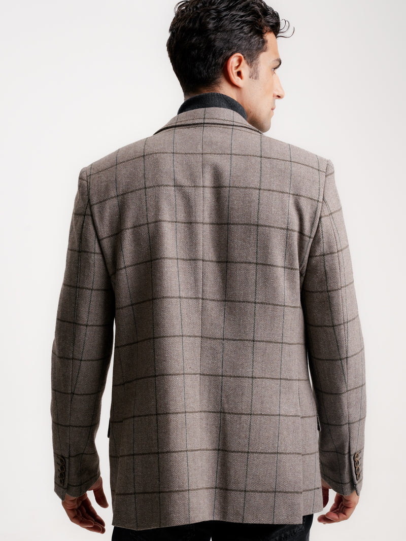 Brown Wool Blazer