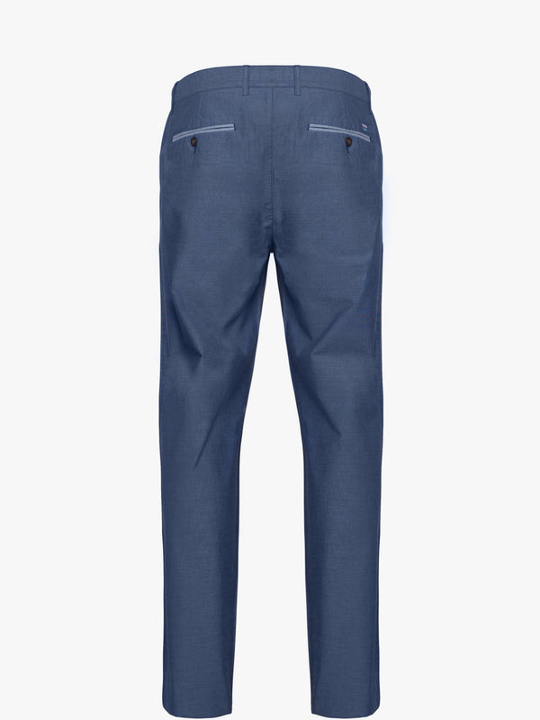 Pantalon chino bleu intermédiaire 100% coton