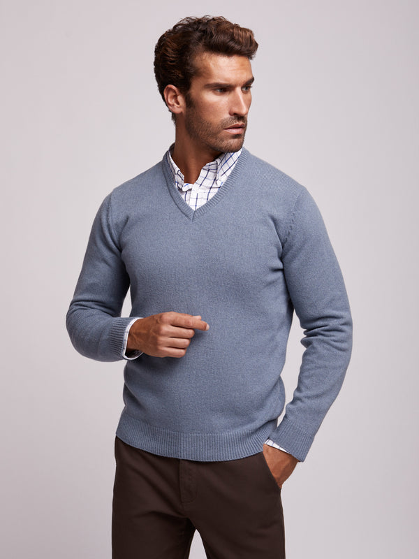 Pullover Regular Fit Azul