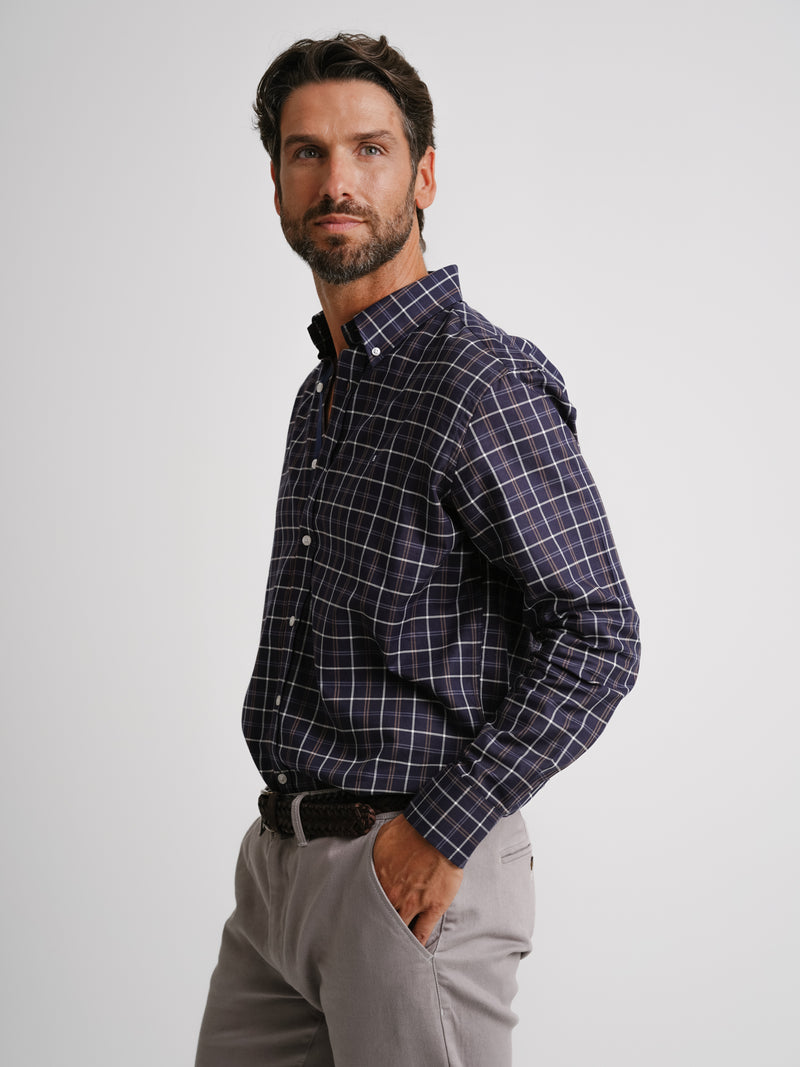 Camisa Regular Fit Twill Azul