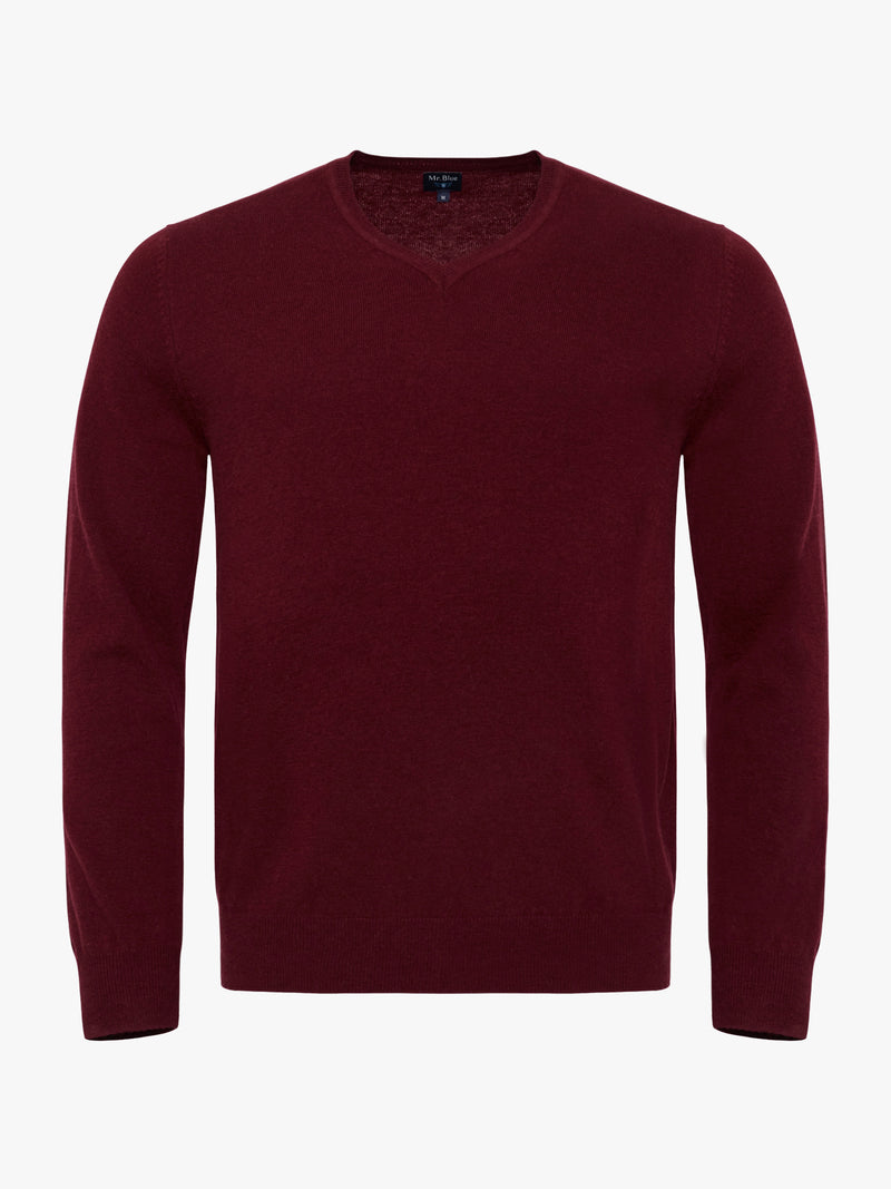 Pullover Lã Grosso Bordeaux