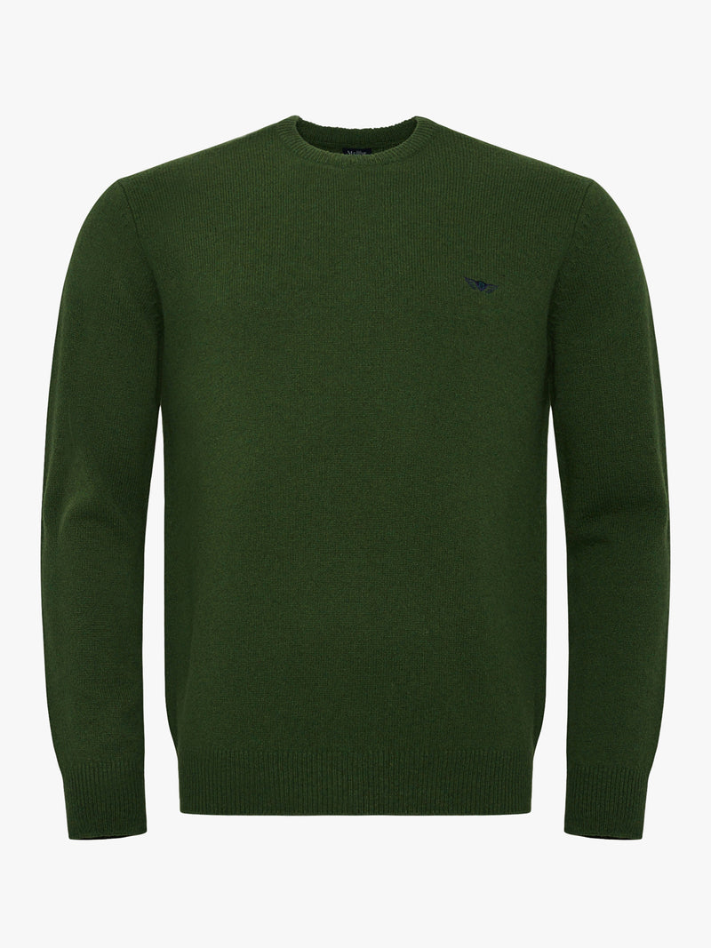 Pull en laine épaisse vert