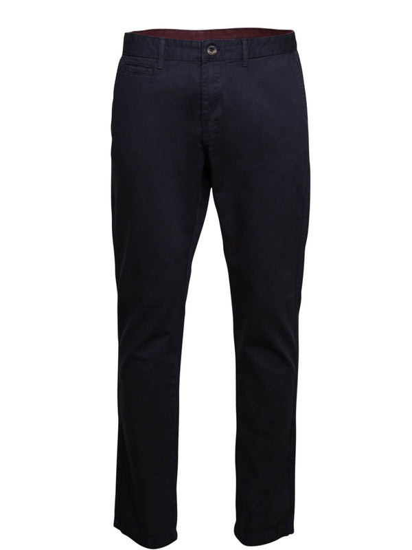 Plain structured Chino pants