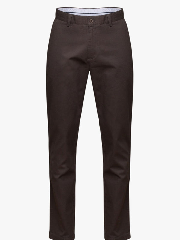 Pantalon chino structuré uni