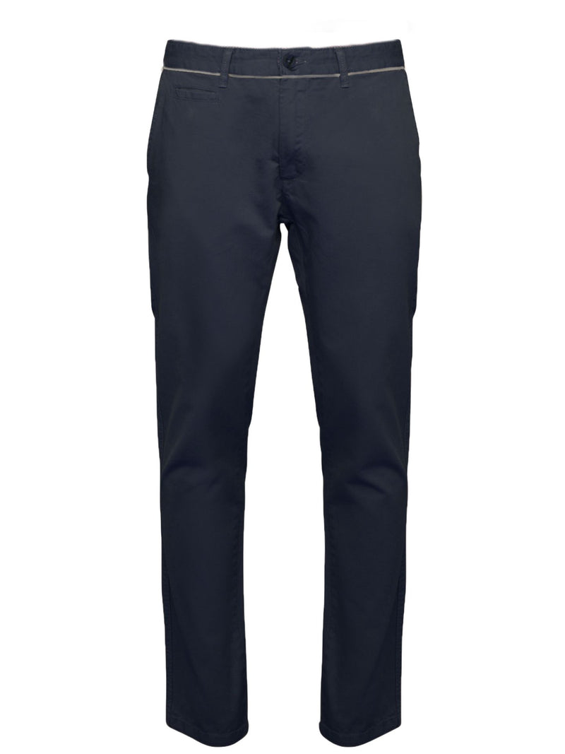 Plain Slim Fit structured Chino pants
