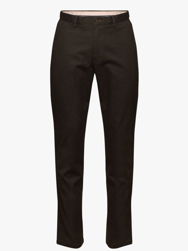 Pantalon Chino En Sergé Uni