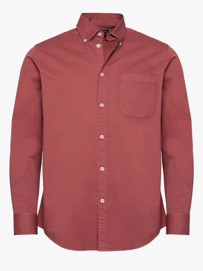 Regular Fit Structured Shirt Red