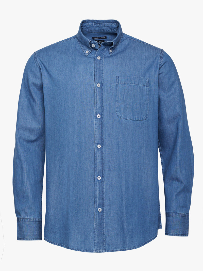 Camisa Regular Fit Ganga Azul