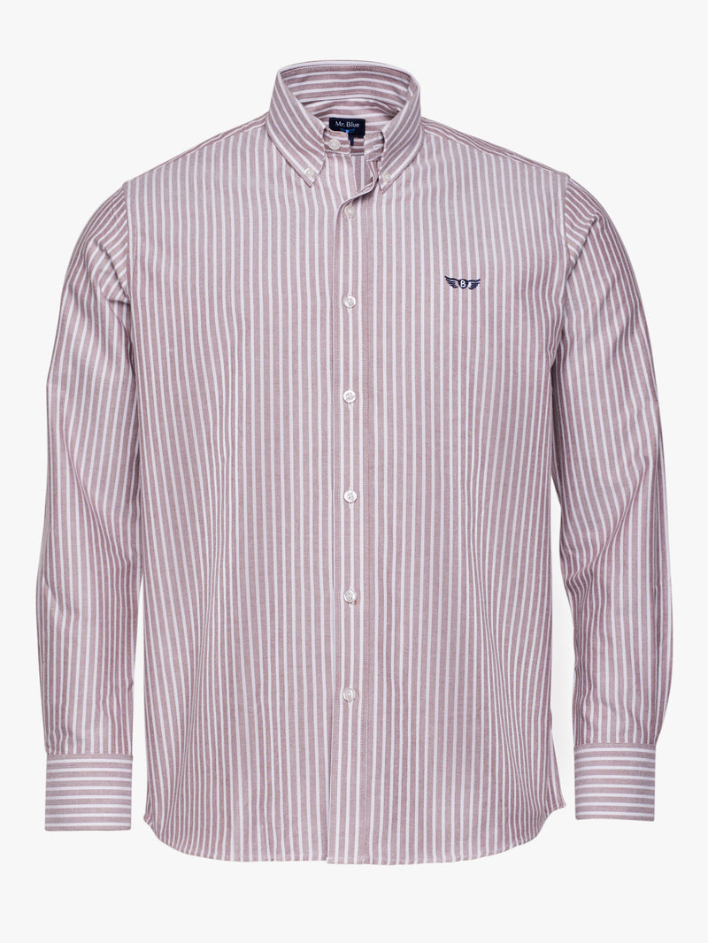 Regular Fit Oxford Shirt Brown