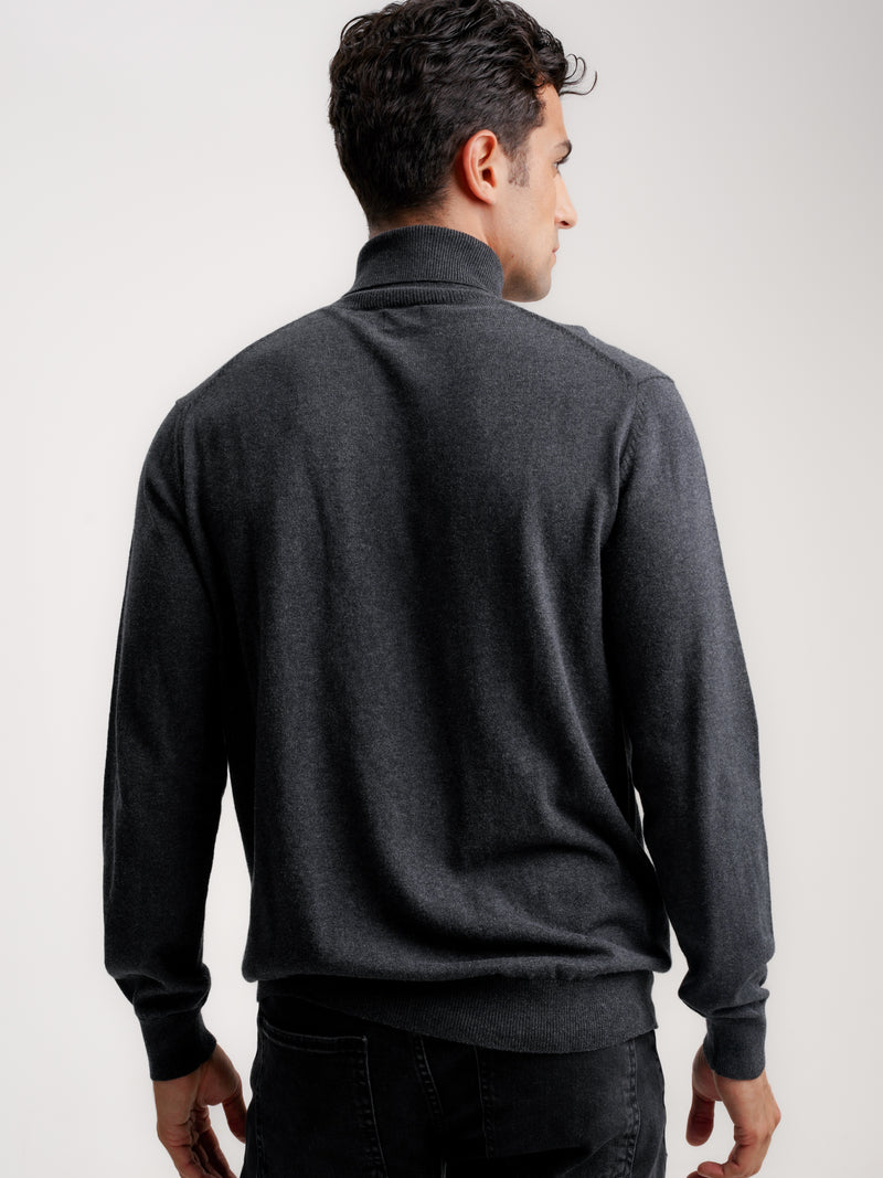 Black Slim Cashmere Pullover