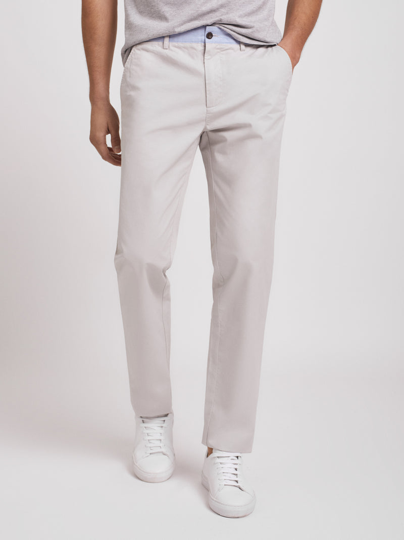 Beige regular fit Chino pants