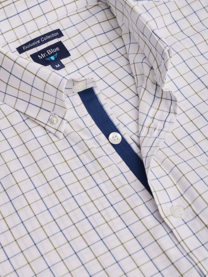 Regular Fit White Twill Shirt