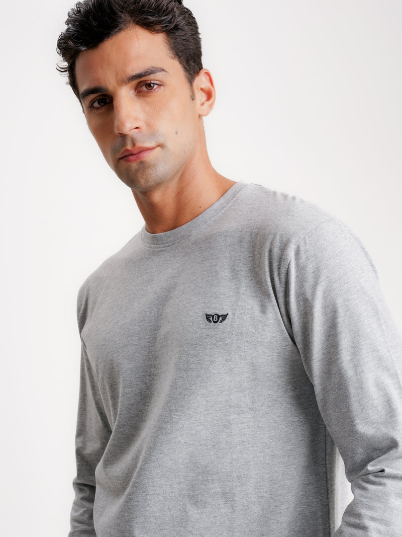 Grey 100% Cotton T-Shirt
