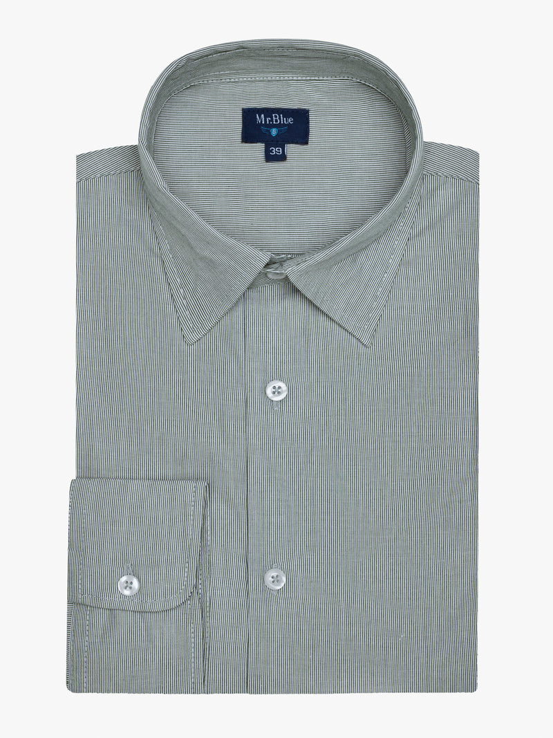 Camisa Classic fit Popeline Verde