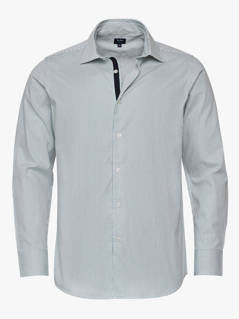 Chemise Oxford verte coupe slim