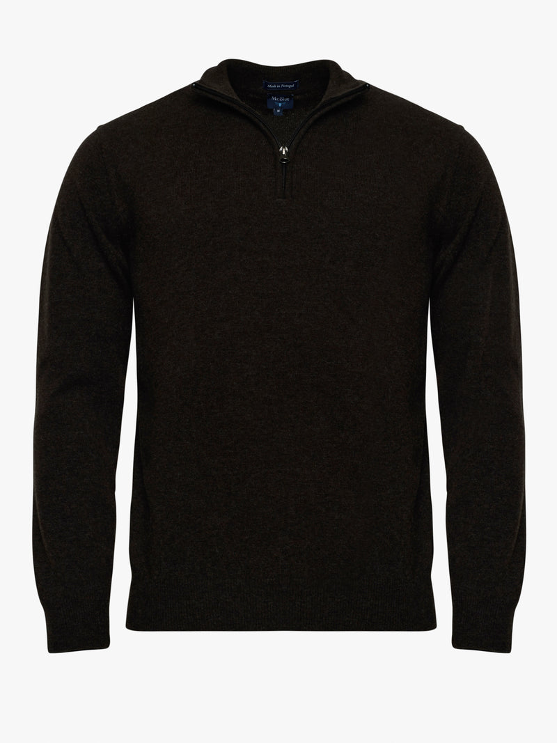 Brown Thick Wool Pullover