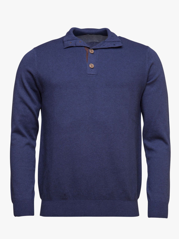 Pullover Structure Collar with Buttons