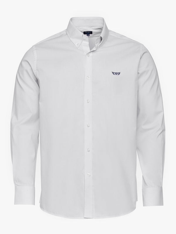 Camisa Regular Fit Oxford Blanca