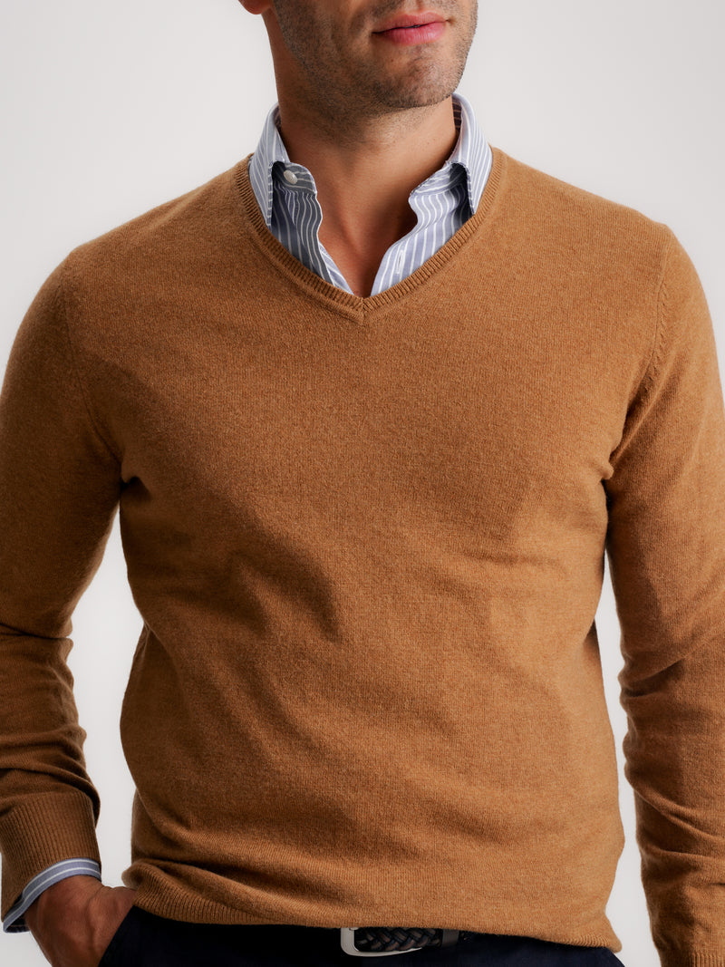 Pullover Lã Grosso Camel Mr. Blue